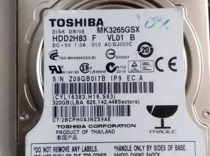 HDD Toshiba 320GB - Nizak Health - Ispravna elektronika