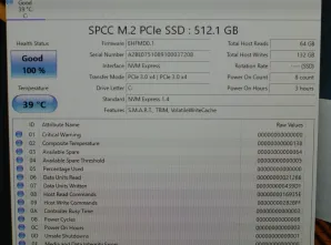 512GB 100% WD PCI-E NVMe SSD M.2 hard disk 3 sata