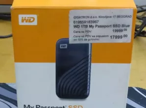 WD My Passport 1TB USB-C SSD R/W: 1050/1000MB/s Metal Black